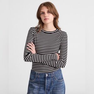 Madewell The '90s Long-Sleeve Tee in Compact Cotton